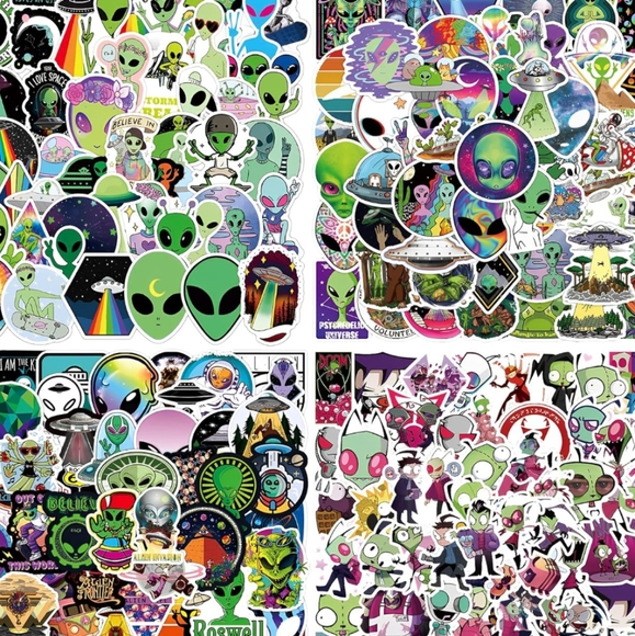 10 alien stickers - Picture 1 of 5